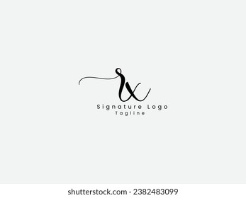 Rx signature logo design. Rw logo. Xr vector. Lettering. Signature. Script. Font. Finance. X letter. Lettering design. Modern