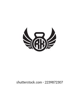 RX simple fitness gym concept in high quality professional design that will print well across any print media
