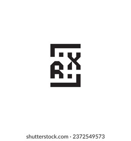 RX square concept retro logo in high quality professional design that will print well across any print media