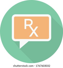 RX-Vektorflachfarbensymbol
