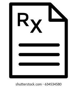 Rx Vector Icon