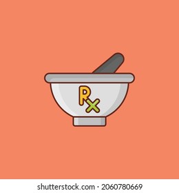 RX Vector illustration on a transparent background. Premium quality symbols. Vector Line Flat color  icon for concept and graphic design.