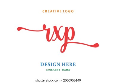El logotipo de grabado RXP es sencillo, fácil de entender y autoritario