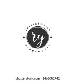 RY Initial beauty monogram logo vector