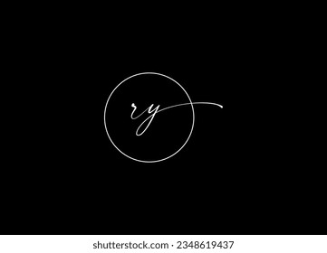 RY Initial Letter Logo Design And Monogram logo