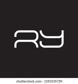 RY initial letter logo template vector icon design