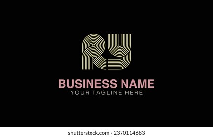 RY initial logo | initial based abstract modern minimal creative logo, vector template image. luxury logotype , real estate homie . typography . initials 