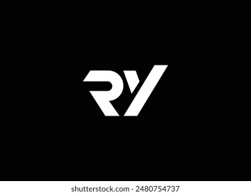 RY  letter and initial logo design and monogram logo