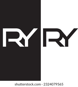 RY letter logo is the minimalist letter logo