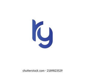 Ry Logo Design Vector Template Stock Vector (Royalty Free) 2189823529 ...