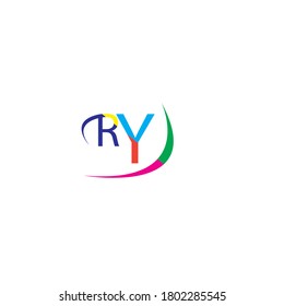Ry logo letter vector design icon  ilustration templat

