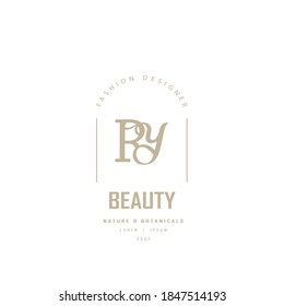Ry, yr  letter logo is very luxurious and elegant