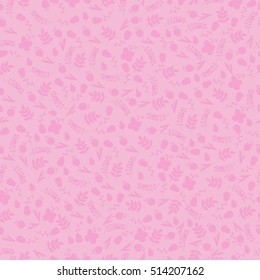 ryasnyi light pink background of small silhouettes of spring flowers