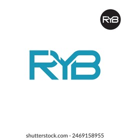 RYB Logo Letter Monogram Design