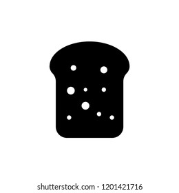 Rye Bread Loaf Bakery Bun Toast Flat Icon Pictogram.