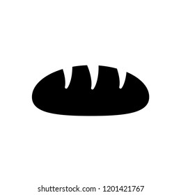 Rye Bread Loaf Bakery Bun Toast Flat Icon Pictogram.