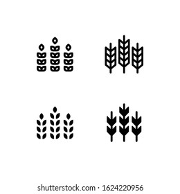 Rye Icon Logo Vector Symbol. Grain Icon