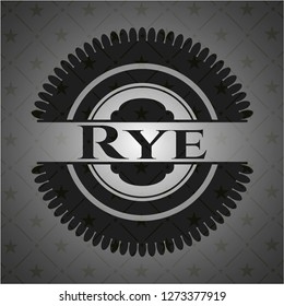 Rye realistic black emblem