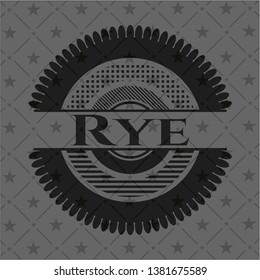 Rye retro style black emblem