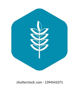 Rye spica icon. Simple illustration of rye spica vector icon for web