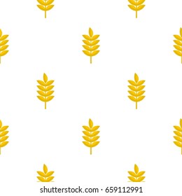 Rye spica pattern seamless for any design vector illustration