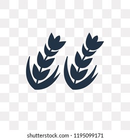 Rye vector icon isolated on transparent background, Rye transparency concept can be used web and mobile