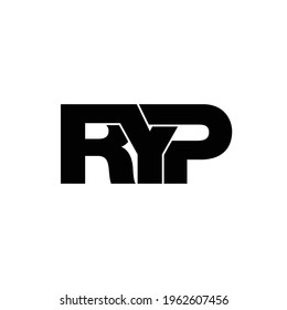 RYP-Buchstaben-Monogramm-Logo-Design, Vektorgrafik
