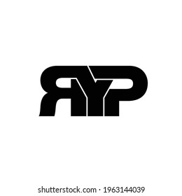 RYP letter monogram logo design vector