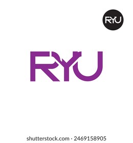 RYU Logo Letter Monogram Design