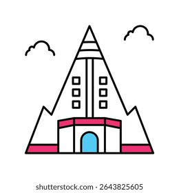 Ryugyong Vector Filled outline illustration style icon