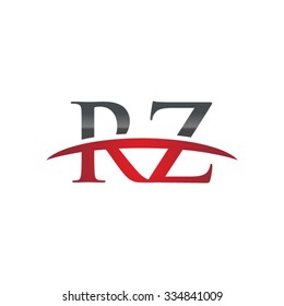 RZ initial company red swoosh logo