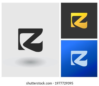 RZ initial letter Logo vector monogram modern company logo template