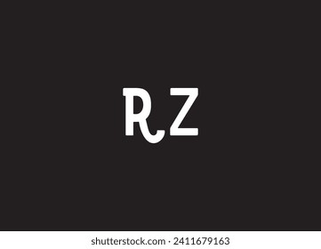 RZ  initial logo design and creative logo