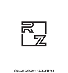 Rz Initial Logo Letters High Quality Stock Vector (Royalty Free ...