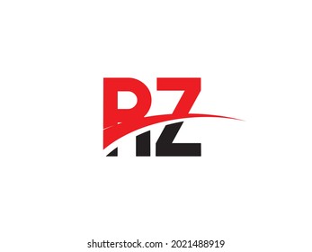 RZ Letter Initial Logo Design Template