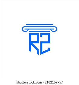 RZ letter logo creative design with vector graphic