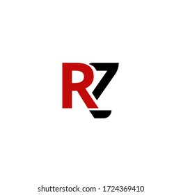 rz letter vector logo abstract