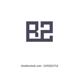 plantilla vectorial de diseño de logotipo RZ