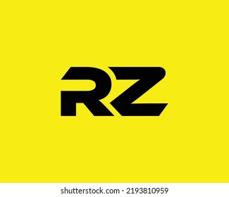 plantilla vectorial de diseño de logotipo RZ