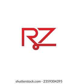 RZ Logo, RZ Monogram, Initial RZ Logo, Letter RZ Logo, Symbol, Vektorgrafik