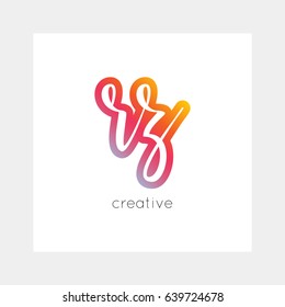 RZ logo, vector. Useful as branding, app icon, alphabet combination, clip-art.
