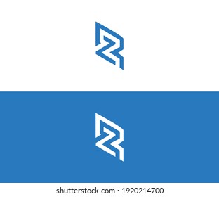 RZ Two letter composition for initial, logo or signature