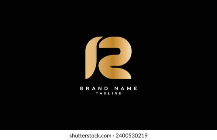 RZ, ZR, R2, 2R, Abstract initial monogram letter alphabet logo design