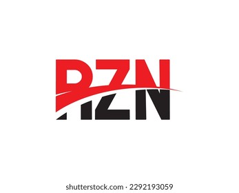RZN Letter Initial Logo Design Vector Illustration
