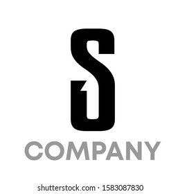S 1 logo icon design template sign