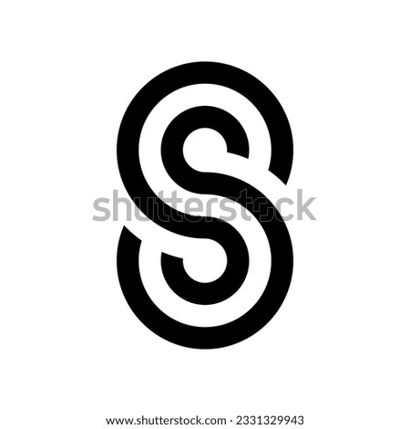 s and 8 letter simple design fot logo icon web graphic element. vector illustration. Stock fotó © 