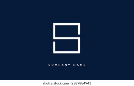 Monograma del logotipo de la letra abstracta S