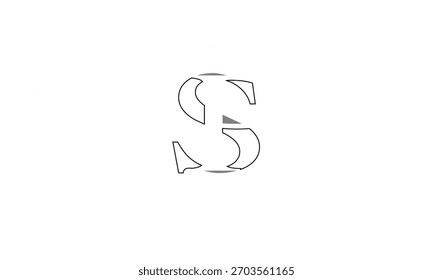 S ABSTRACT LETTER LOGO MONOGRAM