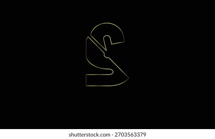 S ABSTRACT LETTER LOGO MONOGRAM