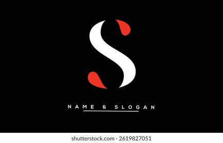 S Abstract Letters Logo Monogram